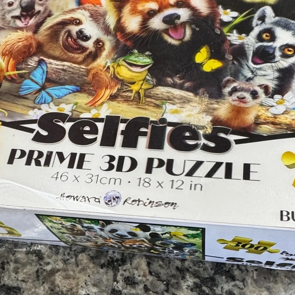 Puzzle Prime 3D Puzzle - Colorful Animals (White/Multicolor) NEW